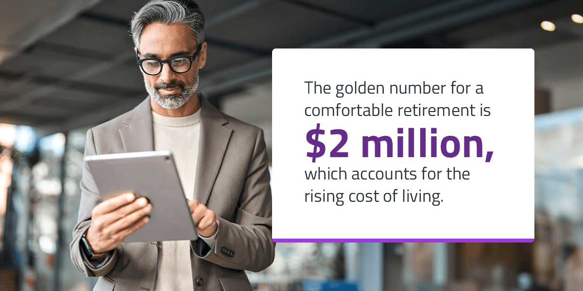 The golden number for a comfortable retirement