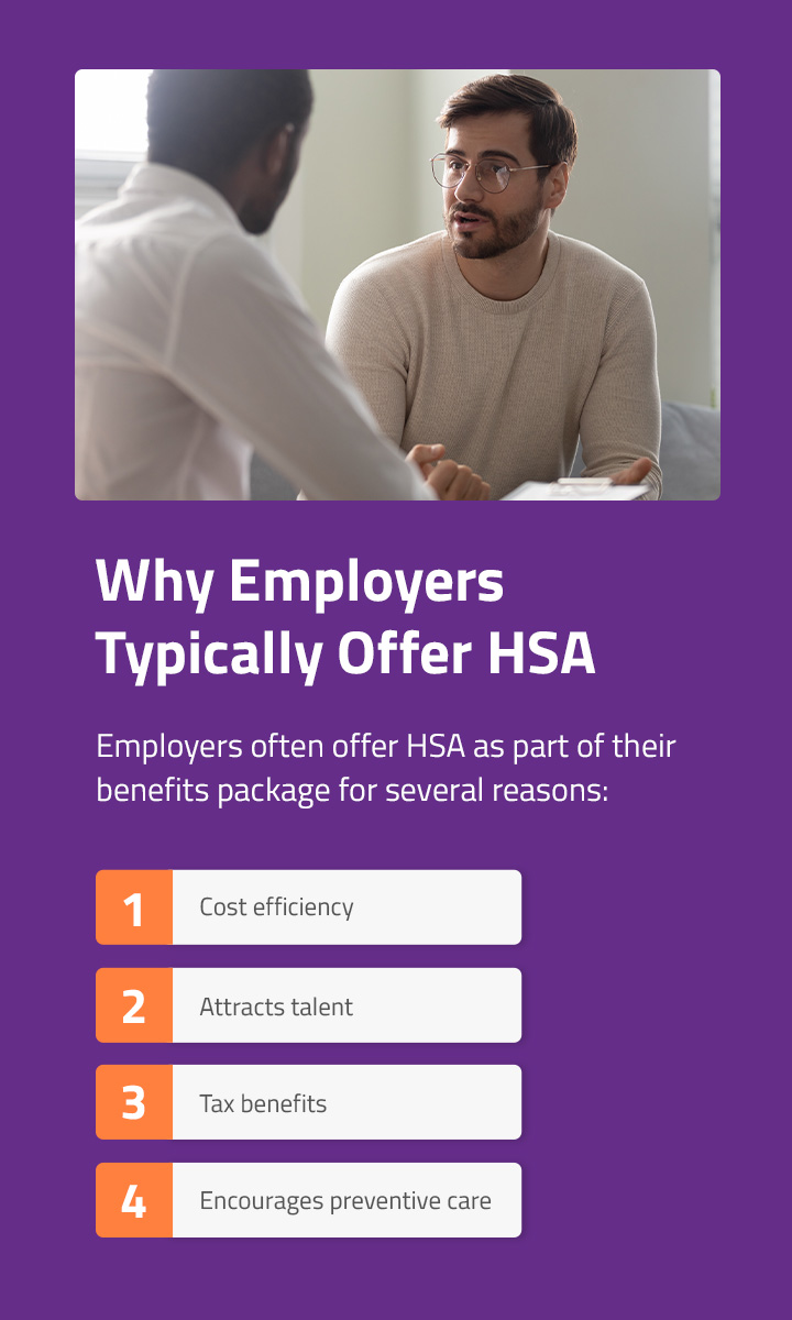 why employers typically offer hsa